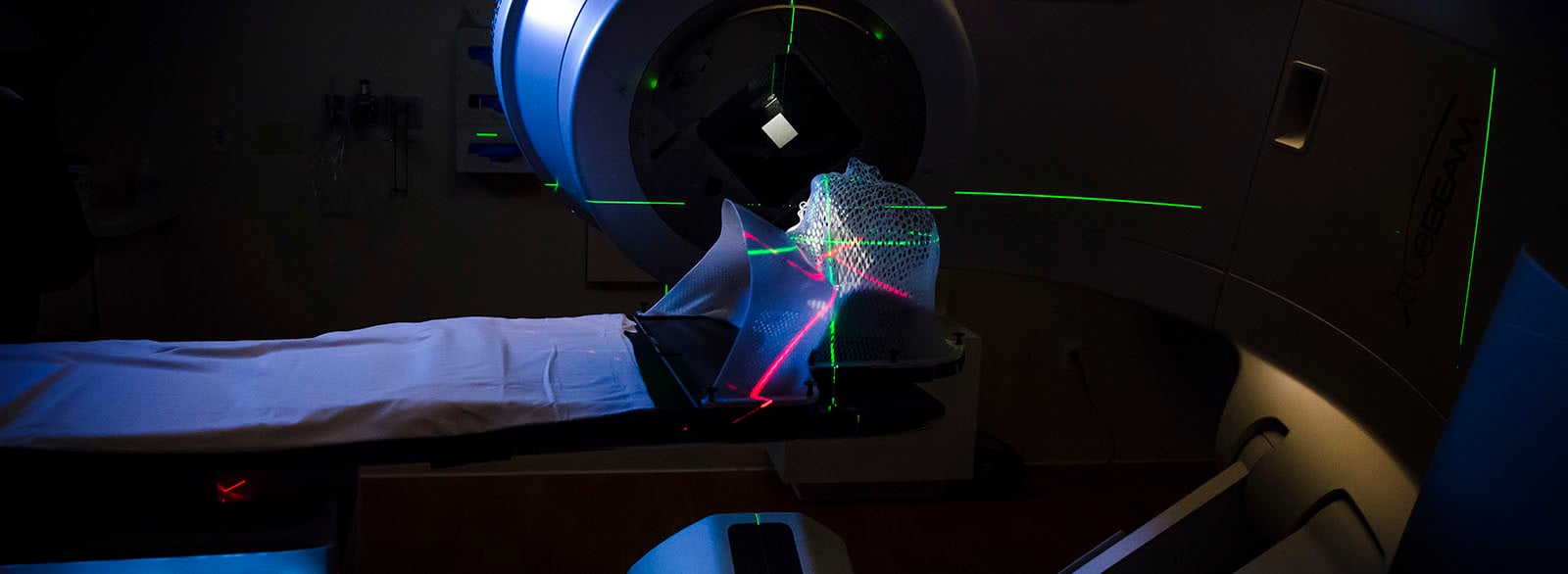 Linear accelerator used in cancer radiation therapy.