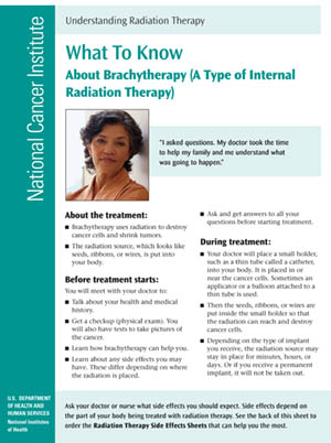 Brachytherapy brochure